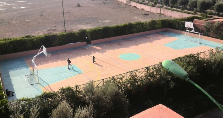 Fußball und Basketball Marrakesch